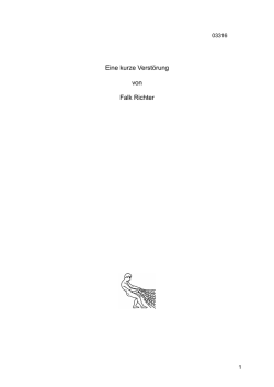 Eine kurze Verst&ouml;rung