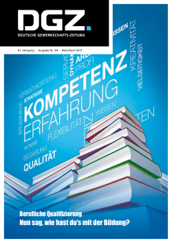 Nun sag, wie hast du`s mit der Bildung?