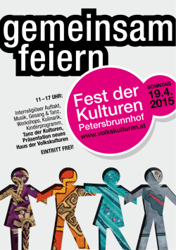 Programm Fest der Kulturen 2015