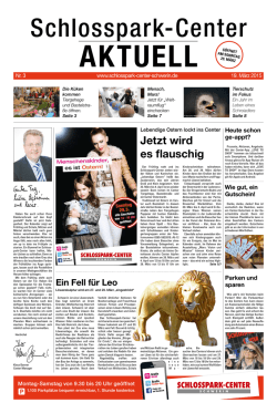 Jetzt wird es flauschig - Schlosspark Center, Schwerin