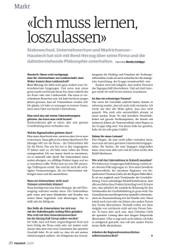 Haustech Chefredaktorin Monika Schläppi hat sich mit René Herzog