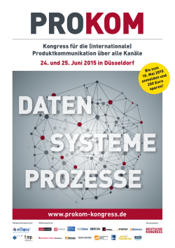 Programm als PDF - PROKOM Kongress für die