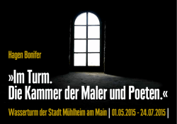 Im Turm. Die Kammer der Maler und Poeten.&laquo;