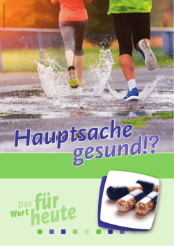 Hauptsache gesund!? - Freie Christen Gemeinde Weiden