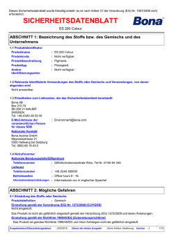 Sicherheitsdatenblatt ES200 Colour