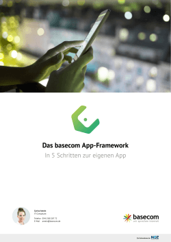 Factsheet App-Framework
