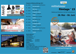 Das Programm in pdf - Mittelmeerfilmtage