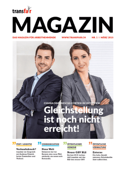 Gleichstellung ist noch nicht erreicht!