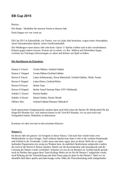 EB Cup 2015 - GW Mielkendorf eV