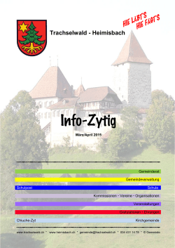 Info-Zytig - Trachselwald