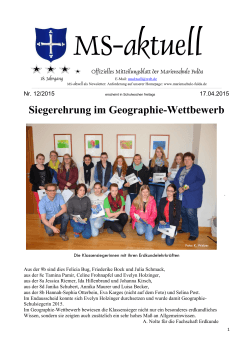 msaktuell2015 12 - Marienschule Fulda