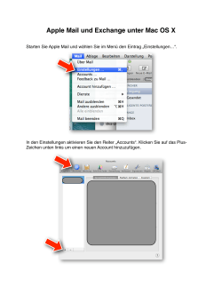 Apple Mail und Exchange unter Mac OS X