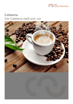 Cafeteria Flyer - Asana Spital Menziken