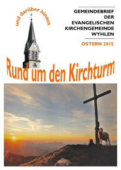 Gemeindebrief - Evangelische Kirchengemeinde Wyhlen