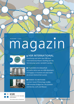 PDF-Download Magazin - Hochschule für Technik Rapperswil