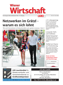 Netzwerken im Grätzl - warum es sich lohnt