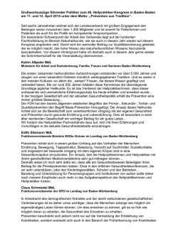 Gru&szlig;wortausz&uuml;ge f&uuml;hrender Politiker zum 48. Heilpraktiker