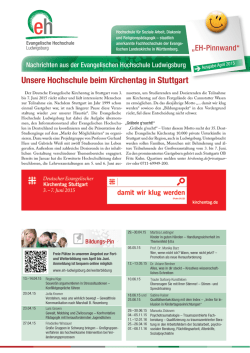 EH-Pinnwand - Evangelische Hochschule Ludwigsburg