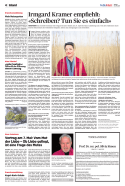 Interview mit Irmgard Kramer