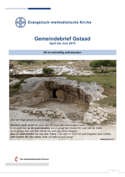 Gemeindebrief Gstaad
