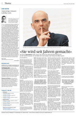 St. Galler Tagblatt, 30.4.2015