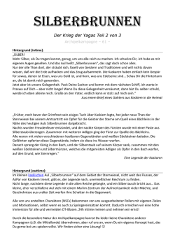 Gut oder B&ouml;se - Archipelkampagne