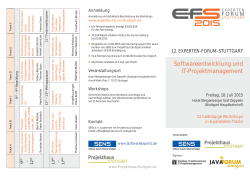 EFS-2015-Flyer - Software Experts Network Stuttgart