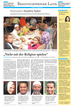 Nicht mit der Religion spielen - Islamisches Kulturzentrum Wolfsburg