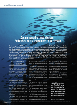 Agiles Change Management in der Praxis