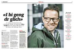 Interview im «SonntagsBlick