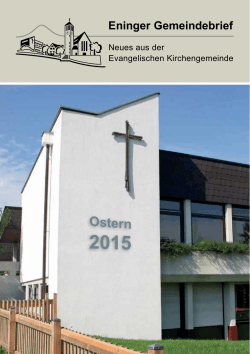 Gemeindebrief - Evangelische Kirche Eningen