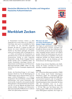 Merkblatt Zecken - Hessisches Ministerium für Soziales und