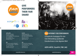 aepo-artis - Fair Internet for performers!