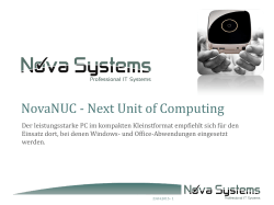 NovaNUC - Next Unit of Computing