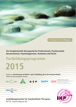 Fortbildungsprogramm 2015