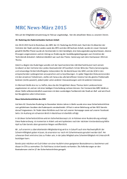 MRC News-März 2015 - Magdeburger-Ruder
