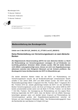 2C_364/2012, 2C_377/2012 und 2C_895/2012