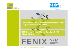 ZEG eG - FENIX NTM - Der neue HPL mit supermatter