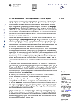 Impfl&uuml;cken schlie&szlig;en. Die Europ&auml;ische Impfwoche beginnt