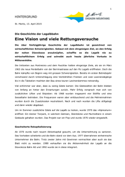Eine Vision und viele Rettungsversuche