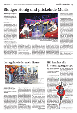 Blutiger Honig und prickelnde Musik
