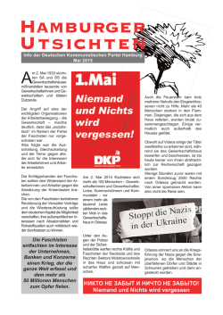 Hamburger Utsichten Extra Mai 2015