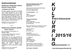 K U L U R R N - Kulturring Grosshansdorf eV