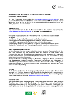 Informationen_Bundestreffen Junge Selbsthilfe