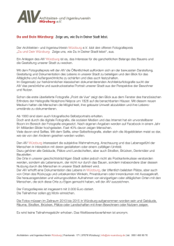 Du und Dein W&uuml;rzburg: Zeige uns, wie Du in Deiner Stadt lebst.
