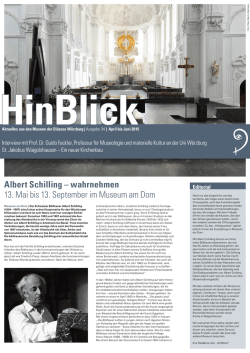 Hinblick 34 komplett.indd - Die Museen der Di&ouml;zese W&uuml;rzburg