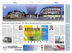 Bericht in der NLZ - Hammer Auto Center AG