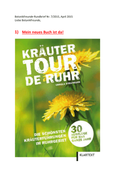 Botanikbrief 7 - Kräuterführungen im Ruhrgebiet