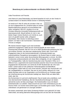 Lasse Petersdotter - GRÜNE Partei Schleswig