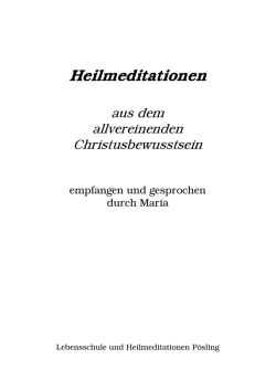 Heilmeditationen
